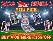 2025 Topps Series 2 Baseball U Pick COMPLETE YOUR SET #351-600 🔥Buy 4+= 35% OFF