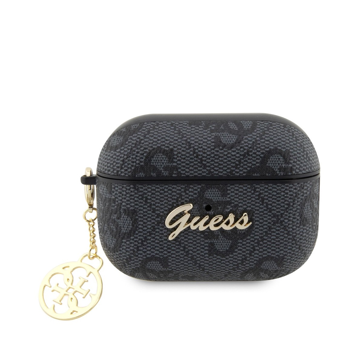 Étui Guess Apple AirPods Pro 2 coque noire motif 4G Script