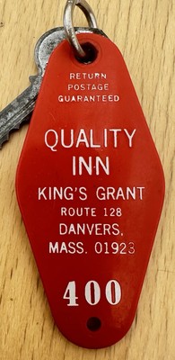 Quality Inn King s Grant Route 128 Danvers, Massachusetts Hotel Room Key #400