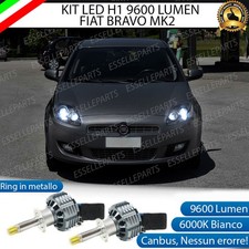 KIT FULL LED H1 CANBUS 360° FIAT BRAVO MK2 LENTICOLARE 9600 LUMEN 6000K BIANCO