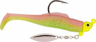 Strike King STM14-844 Perlmuttweiß Kopf 1/4oz Trout Magic Spinnerbait Köder