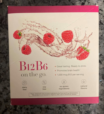 B12B6 On The Go.Raspberry 12 Packets 1 fl.oz. Each New/Sealed
