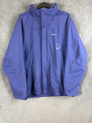 Rohan Jacke Herren Large blau Bergführer Barricade Windbreaker Regenmantel Kapuze