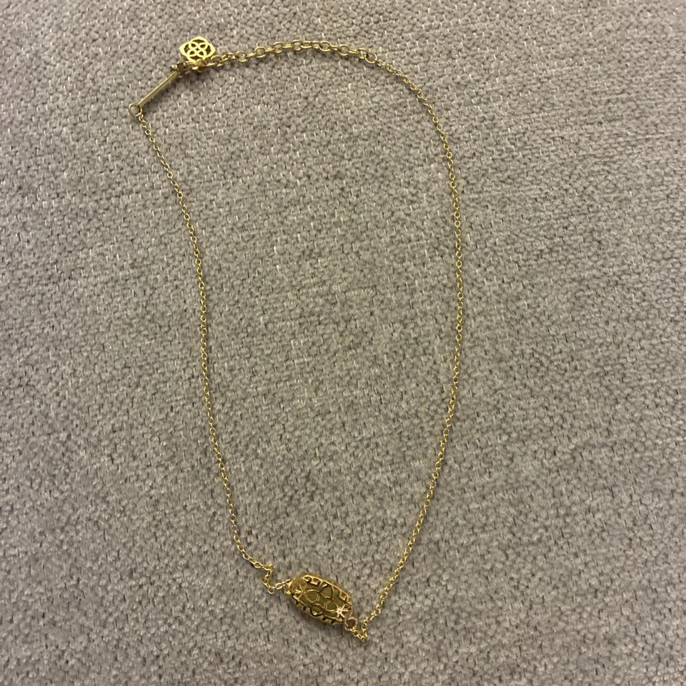 Collar Colgante Kendra Scott Elisa Oro Calcedonia Vidrio Foto 2 de 4