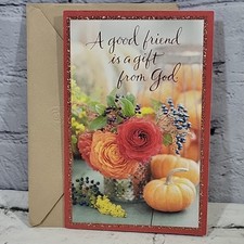 American Greetings Thanksgiving Card A Good Friend Is A Gift From God