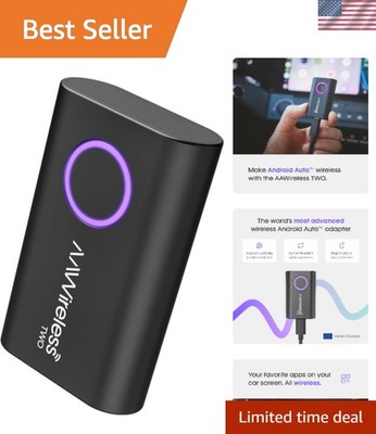 Aawireless Two: Bluetooth & Wi-Fi Adapter for Android Auto - Made for Simplicity