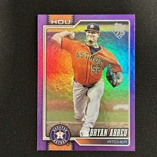 2026 Topps Series 1 Bryan Abreu Purple Rainbow Foil /250 #231 Astros