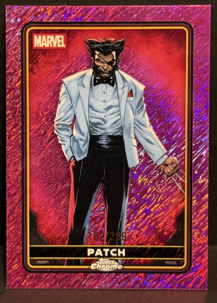 2025 Topps Chrome Deadpool #20 Patch Pink Shimmer Refractor /299