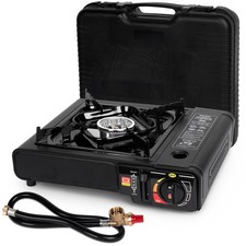Dual Fuel Stove with Butane  Propane Compatibility, Portable Camping Stove f...