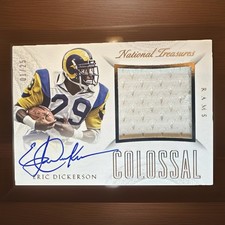 2015 Panini National Treasures 1/25 Colossal Materials Signatures Eric Dickerson