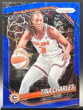2025 Panini Prizm Tina Charles Blue Velocity Prizm Sun
