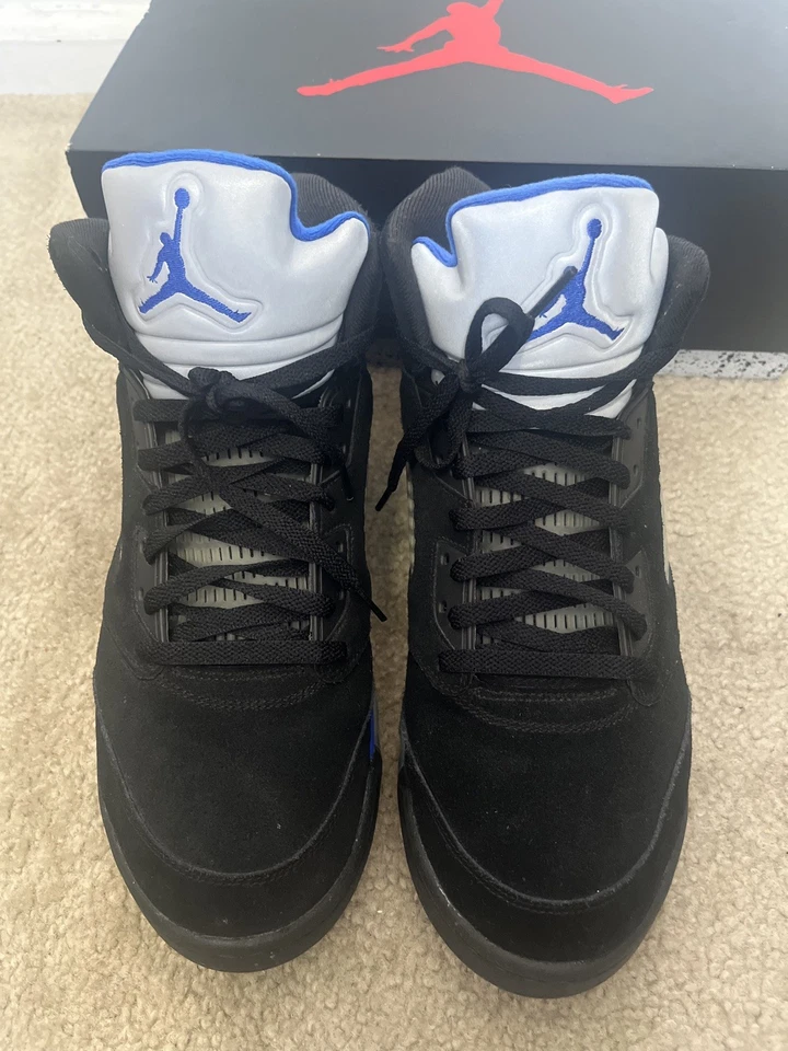 Tamanho 13 - Jordan 5 retrô Mid Racer azul (sem travas de renda) - Imagem 3 de 4