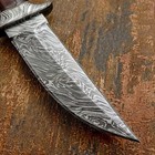 Model # 7737 Custom  Damascus Bowie Knife By Impact Cutlery Resin Handle — photo 3