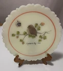Vintage Fenton Art Glass Hand Painted 1980 Mother's Day Plate