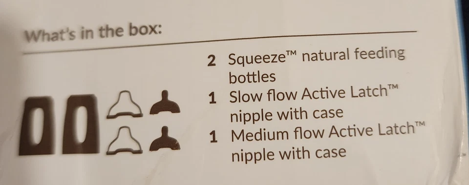 KIINDE SQUEEZE BOTTLES 2 PACK NEW IN BOX - Image 2 of 4