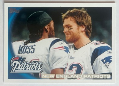 Tom Brady w/ Randy Moss 2010 Topps #347 New England Patriots ESE QTY