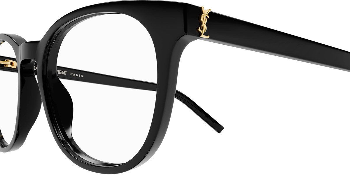 Saint Laurent SL M111 Eyeglasses Women Black Square 52mm New