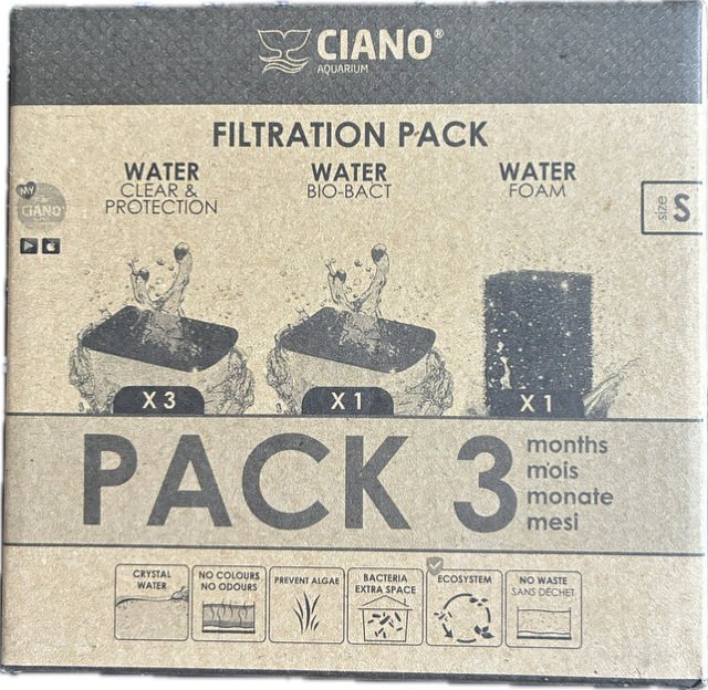 Ciano CF20 CF40 Filter Media 3M Kit Inc 4 Filter Pads 1 Foam Clean Healthy Water