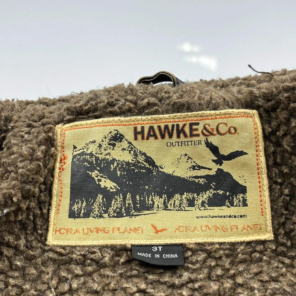 Age 3 Hawke & Co Leather Jacket - 2XS Black Polyester - Image 3 of 4