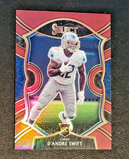 2020 Select D'Andre Swift Maroon Prizm #'d /149 Rookie Card ( Lions Bears RC SP). rookie card picture