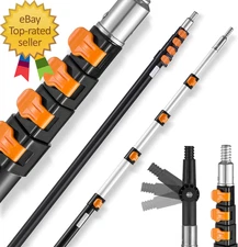 Telescopic Extension Pole 7-30 FT Multi-Purpose Extension Pole Sturdy
