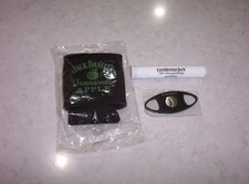 JACK DANIELS Gentleman Jack Cigar Cutter & Case  & Tennessee Apple Koozie