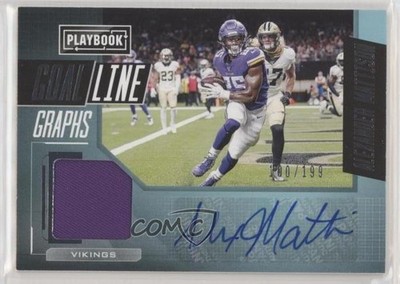 2020 Panini Playbook Goal Line Graphs /199 Alexander Mattison #GLG-AM Auto 0n8h