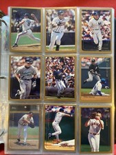 1999 Topps MLB Baseball Complete Set Factory Series 1 & 2 + Traded Set In Binder