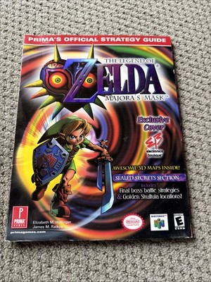 Prima Official Strategy Guide Zelda Majora s Mask Exclusive EB Cover Rare!