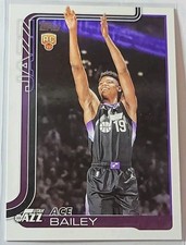 Ace Bailey 2025-26 Topps Rookie Card #205 Utah Jazz. rookie card picture