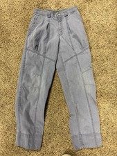 Vintage 90s Bugle Boy Kids Gray Utility Cargo Pants Youth Size 8