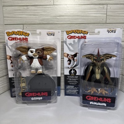 NOBLE COLLECTION BENDYFIGS - GREMLINS - GIZMO & MOHAWK FIGURES. BRAND NEW!  (A2)