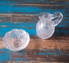 Geschirr PressGlas Kanne Miniatur Puppenstube...