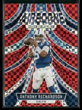 2024 Panini Rookies & Stars #A-ARN Anthony Richardson Airborne Red Plaid Colts