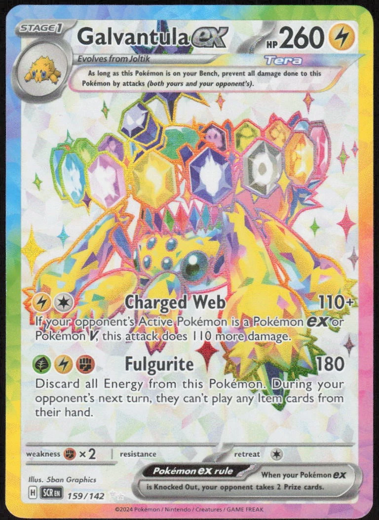 25+ Galvantula Ex 159/142 Sv07: Stellar Crown for sale | Updated