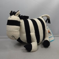 Vintage Jellycat - Rockabellie Zebra - Tiny Plush Soft Toy 4" Retired Rare TAGS