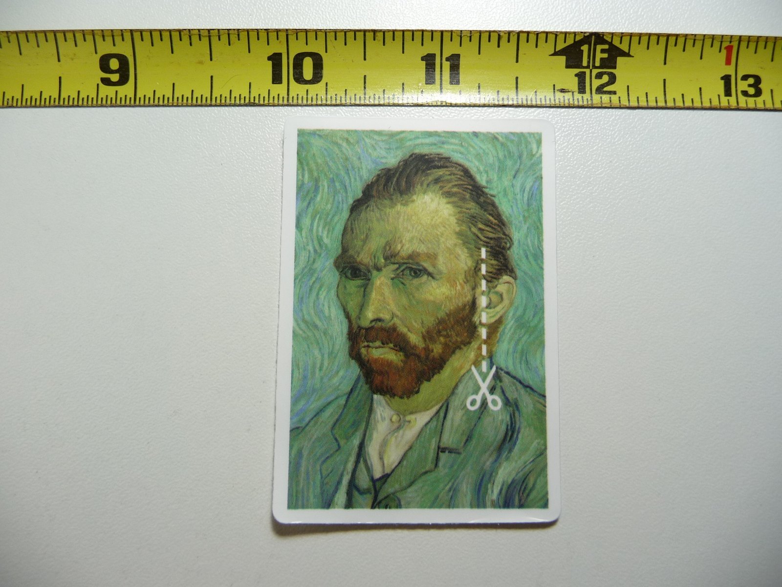 VINCENT VAN GOGH SCISSORS EAR DECAL STICKER CLASSIC ARTIST PAINTER
