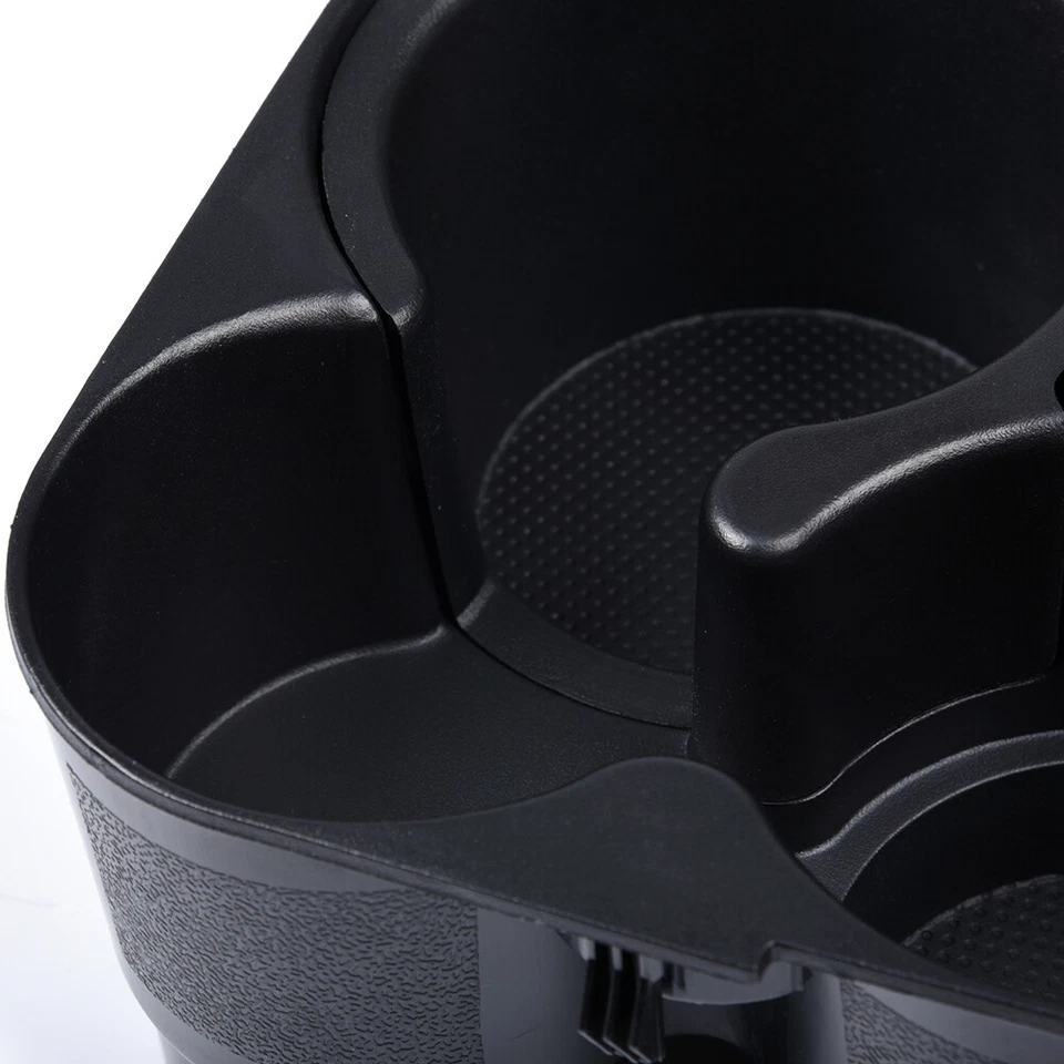 Fit For 2007-2012 Nissan Altima Black Center Console Cup Holder W Insert Drink - Image 4 of 4