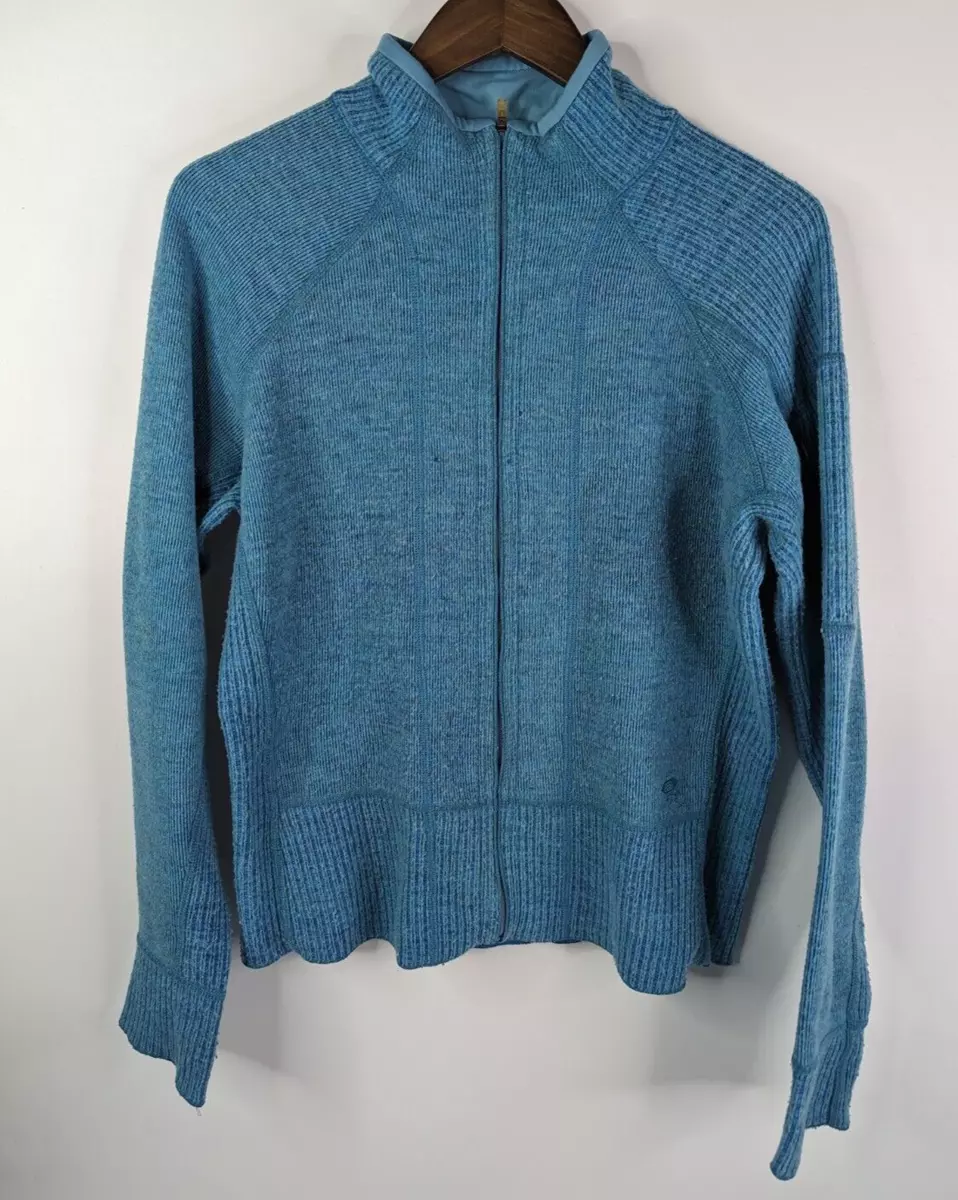 Mountain Hardwear Blue Outdoor Wool Blend Sarafin Jacket Women s