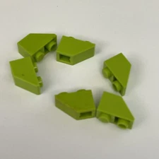 Lego 3665 Lime Green Replacement Parts Pieces Lot of 6