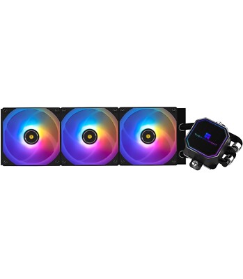 Thermalright Frozen Prism360 Black ARGB CPU Liquid Cooler,Efficient PWM Contr...