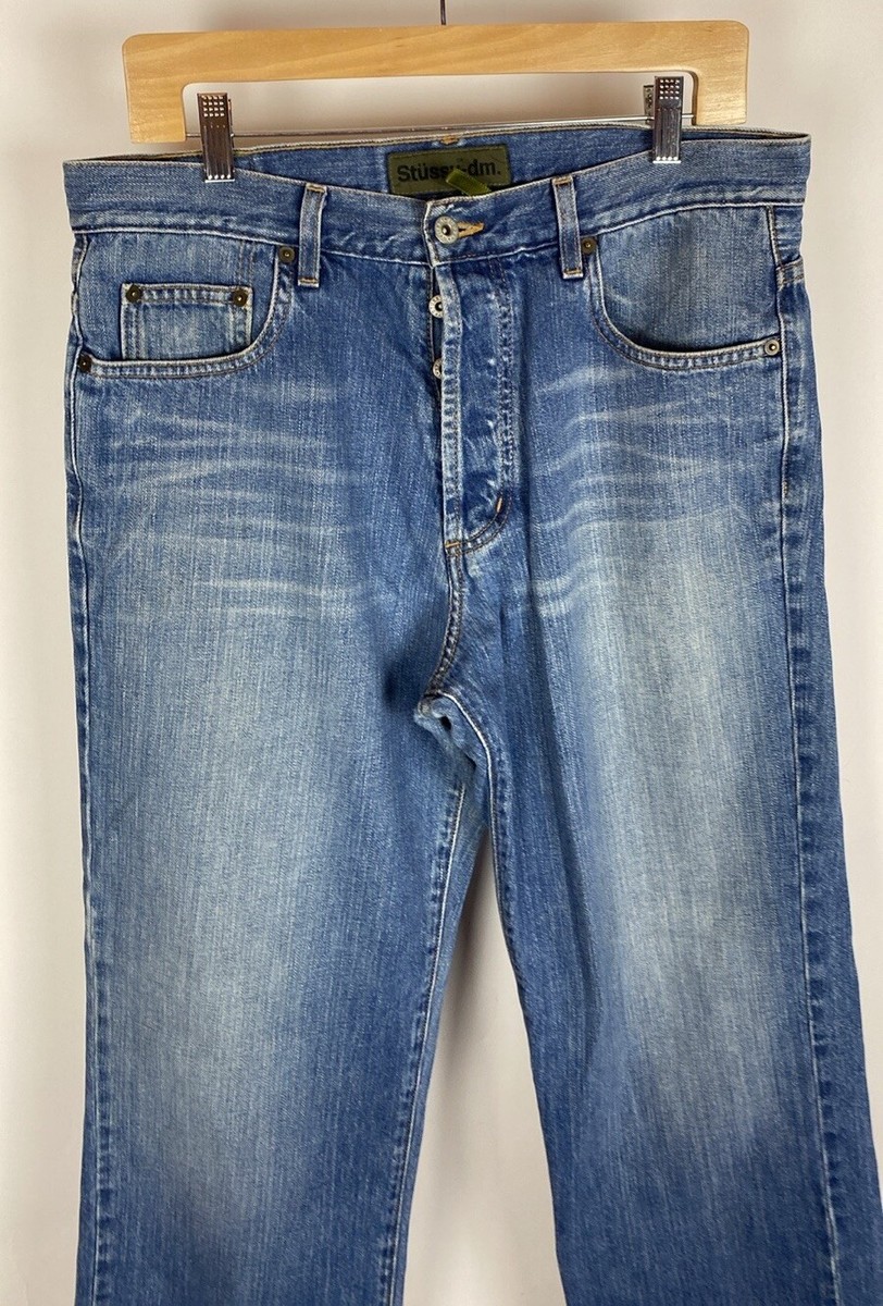 Stussy -Wk Denim Blue Jeans Relaxed fit Size 32 X 27.5” 90s Stussy -Wk Denim Blue Jeans Relaxed fit Size 32 X 27.5” 90s