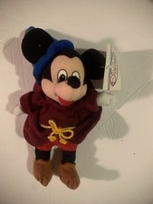 Disney Store Mickey Mouse Fantasia Sorcerer Mini Bean Bag Plush 10" - NWT