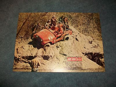 1970 Jeep CJ5 Stuck 4x4 Racing Magazine Print Picture 