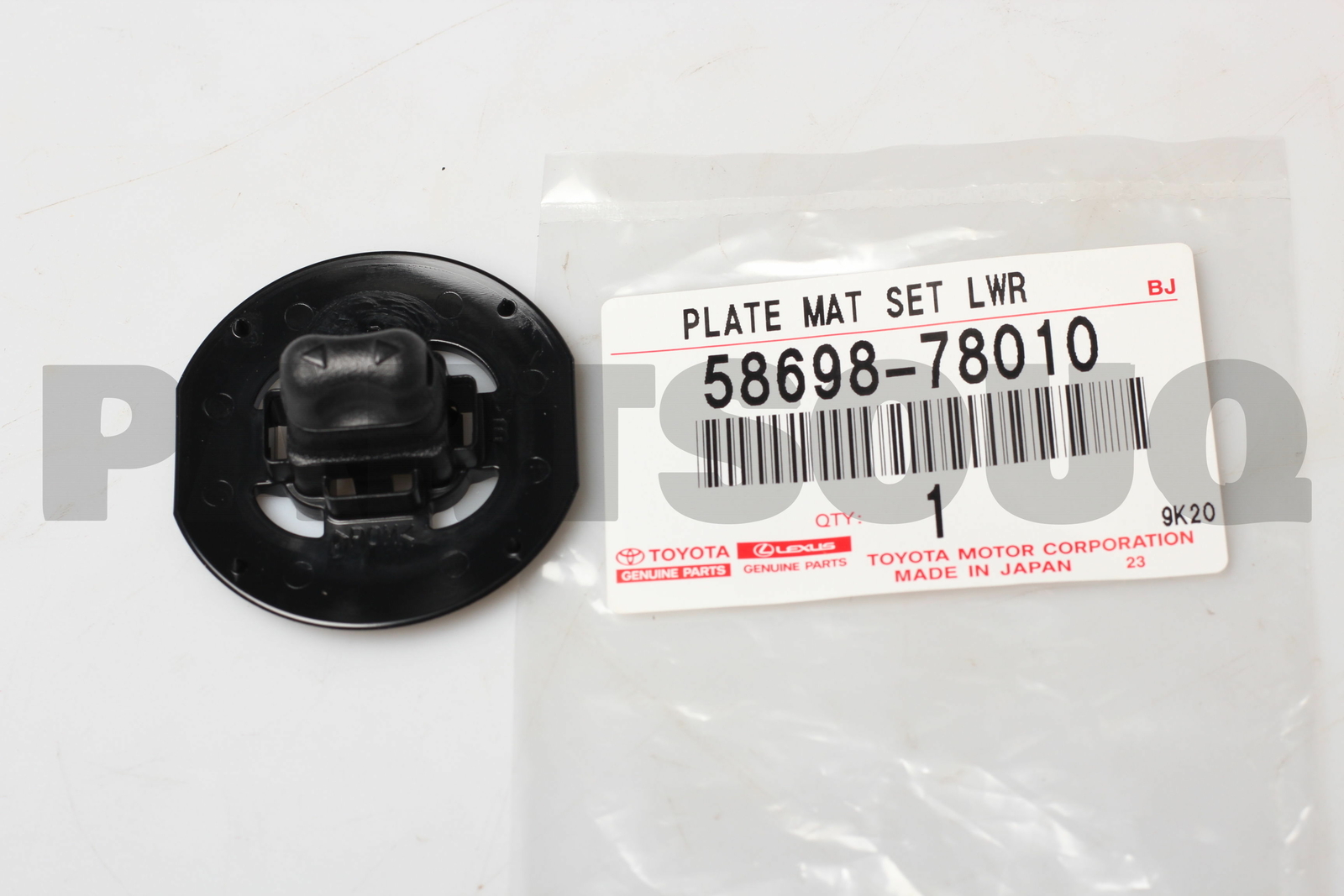 5869878010 Genuine Toyota PLATE, MAT SET, LOWER 58698-78010 | eBay