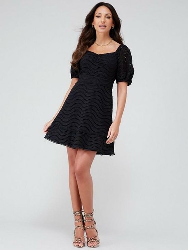 michelle keegan broderie dress