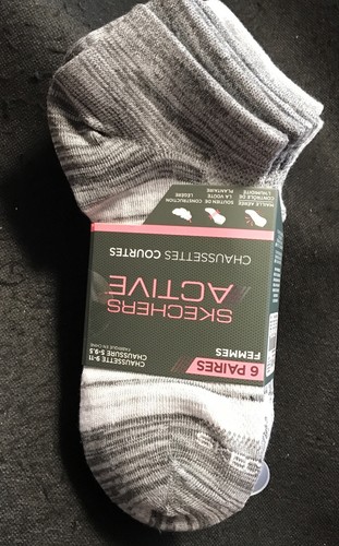 Arch Support Striped Socks, 6 Pair 