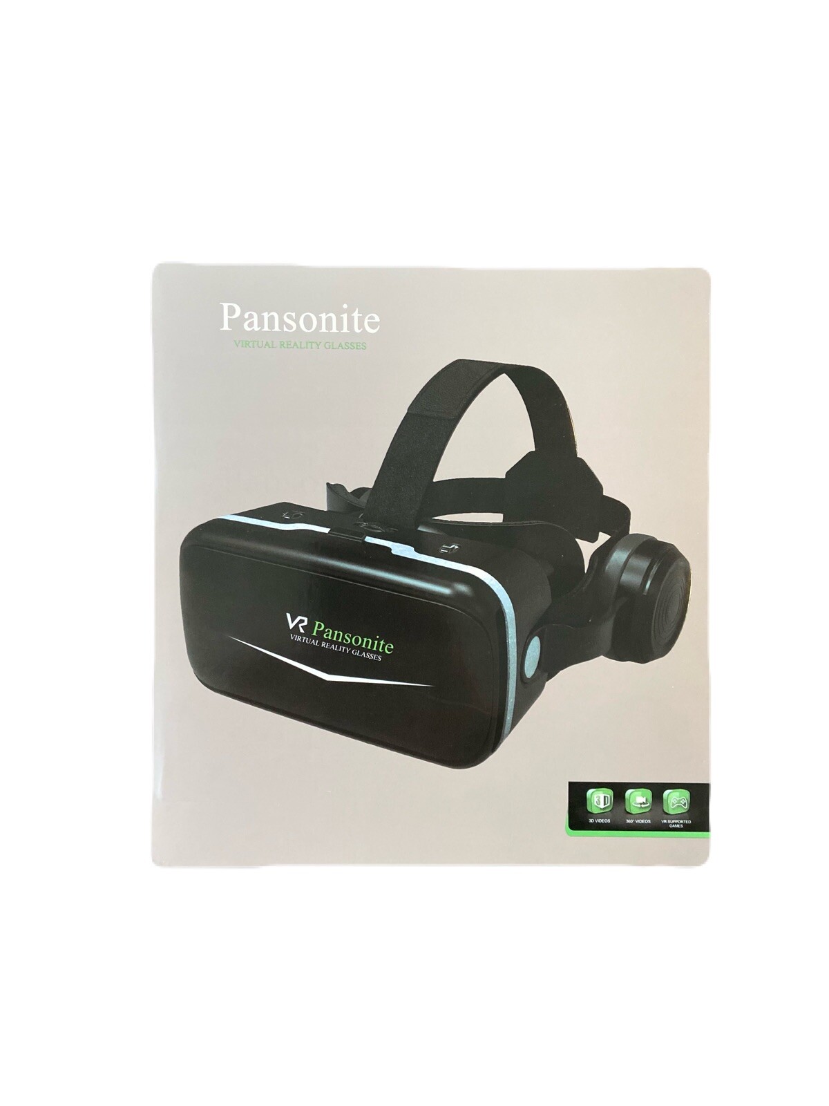 Pansonite VR Headset with Remote for 3D Virtual Reality Gaming-image
