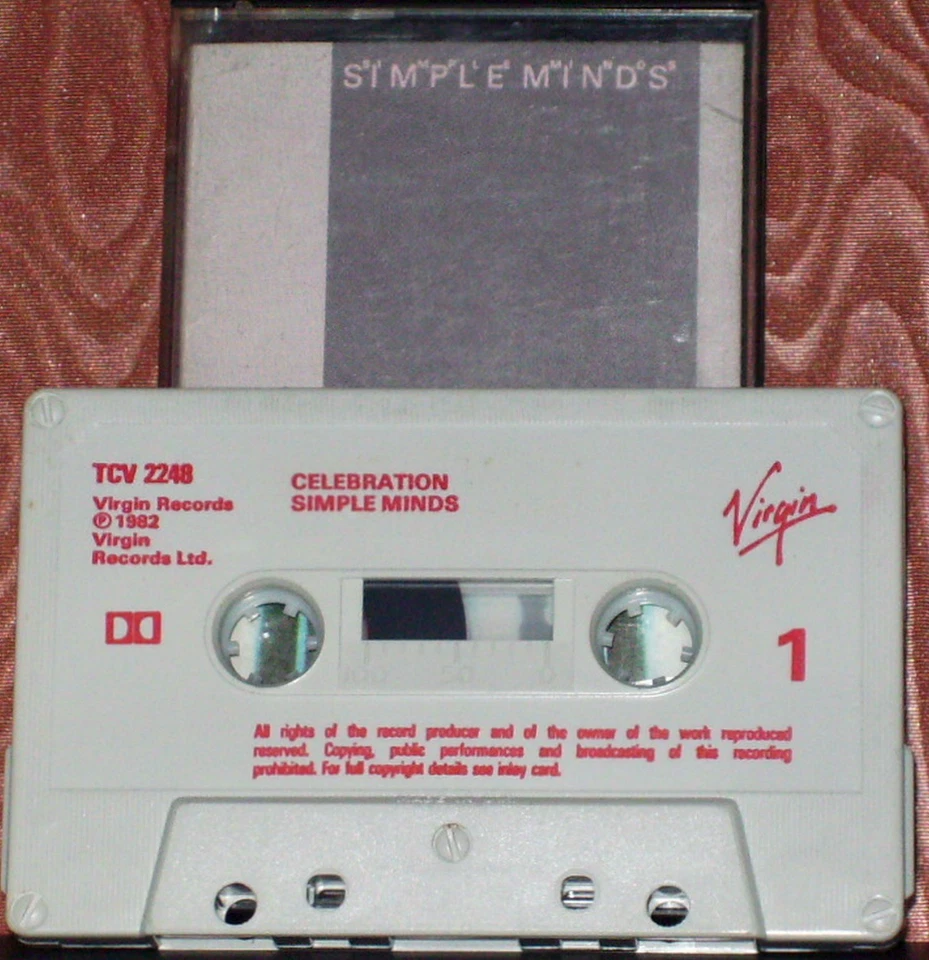 Simple Minds ‎Celebration CASSETTE ALBUM Electro, Synth-pop Virgin ‎ TCV2248 - Image 2 of 4