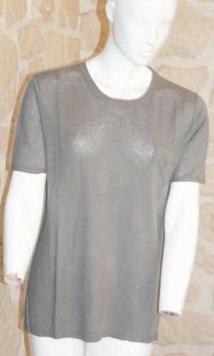 Débardeur 100% Cachemire Terry Lane Gris - Taille L, Neuf Avec étiquettes - Haut De Luxe